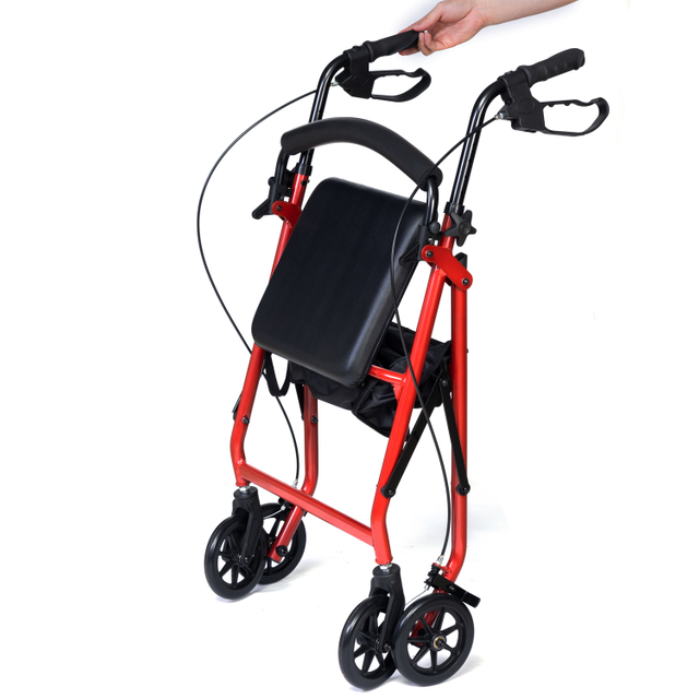 RL-A42043 LightWeight Easy Operate Foldable Aluminum Rollator
